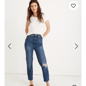 Madewell mom jean